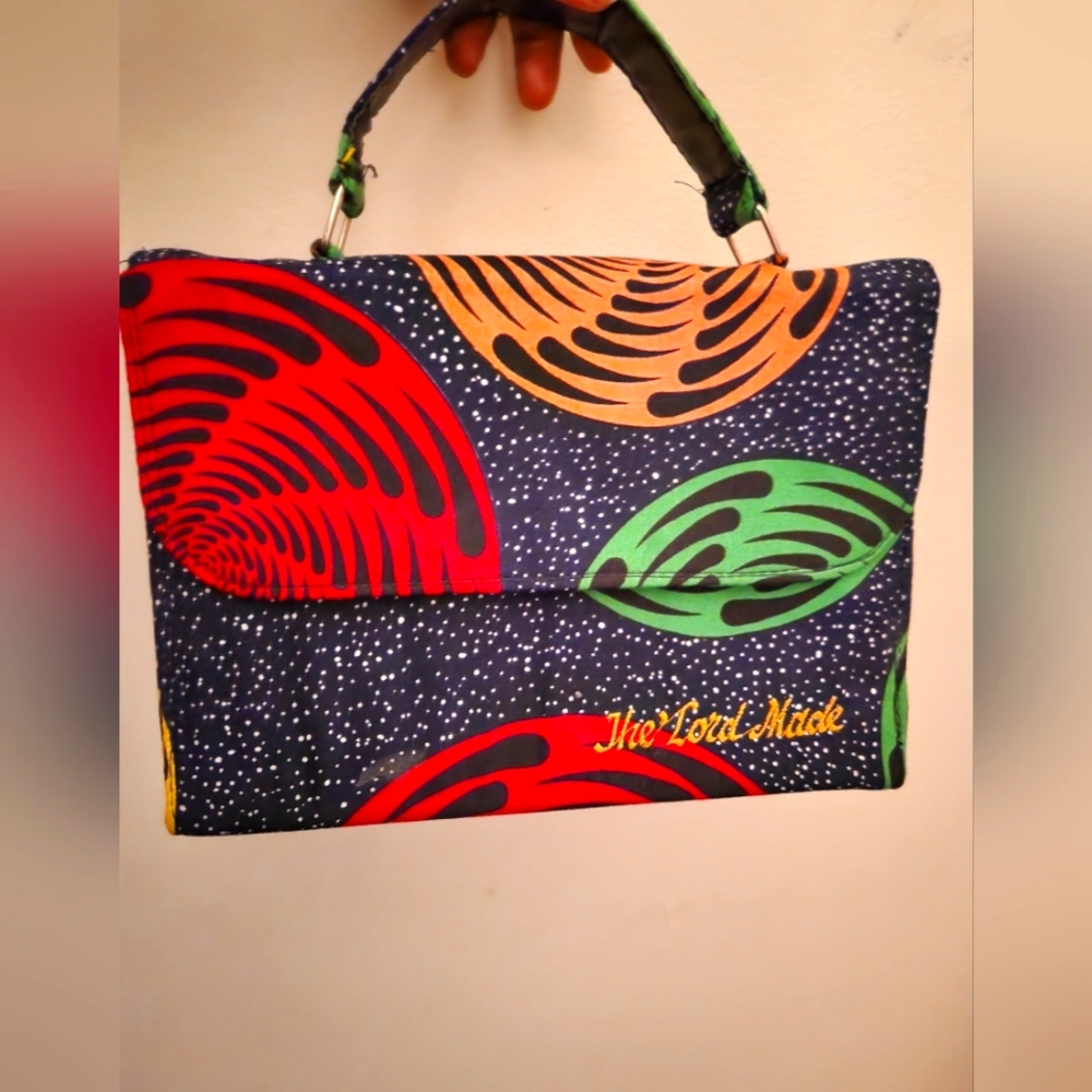 The'Lord Made Authentic African ankara designer gandbags